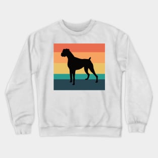 Vintage Sunset Boxer Dog Owner Gift Crewneck Sweatshirt